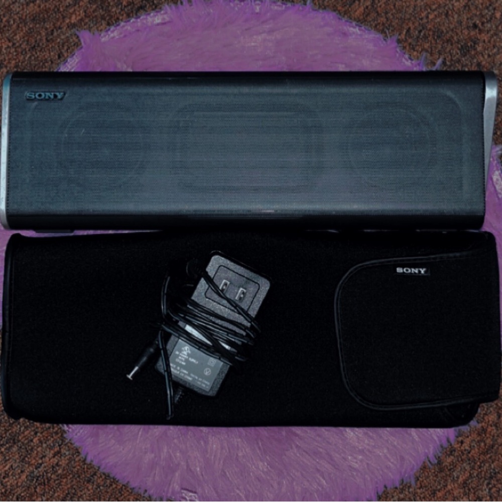 Black Sony Bluetooth Speaker